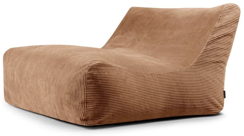Barna kordbársony babzsákfotel Sofa Lounge – SLOWDOWN
