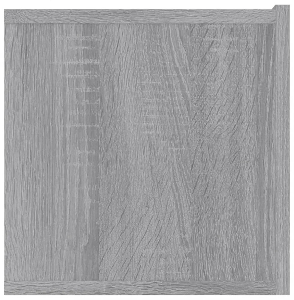 szürke sonoma színű szerelt fa TV-szekrény 80x30x30 cm