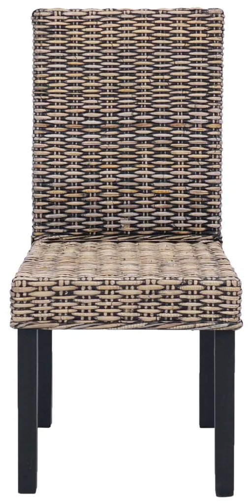 Étkezőszék 2 pcs Fekete Mosás 45 x 54 x 93 cm Tömör Mahagóni Fa