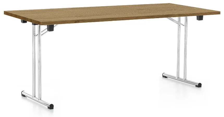 Összecsukható asztal 180 x 80 cm, köves tölgy