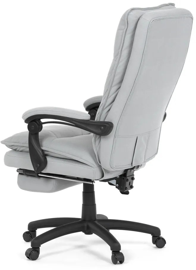 Scaun pivotant de birou cu suport pentru picioare Silver Grey KA-Y350
