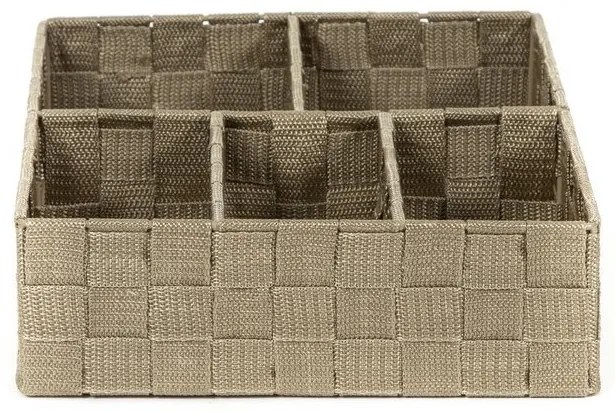 Szervező Compactor TEX 32 x 25 x 8 cm, 5 részes, világosbarna