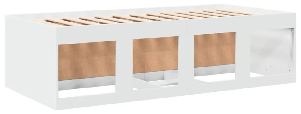 fehér kanapéágy fiókkal matrac nélkül 100x200 cm