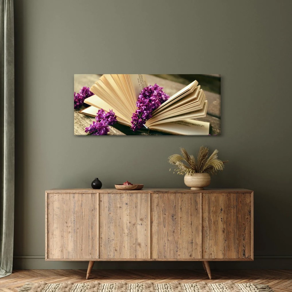 Kép egy levendula könyvről (120x50 cm)