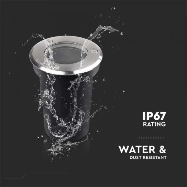 Kültéri beépíthető lámpa 1xGU10/35W/230V IP67 védelemmel