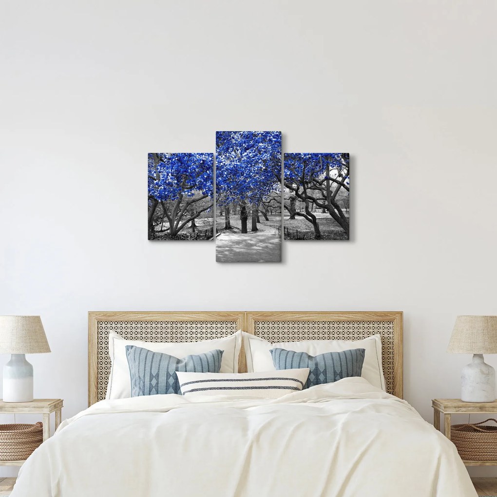 Kép - Kék fák, Central Park, New York (90x60 cm)