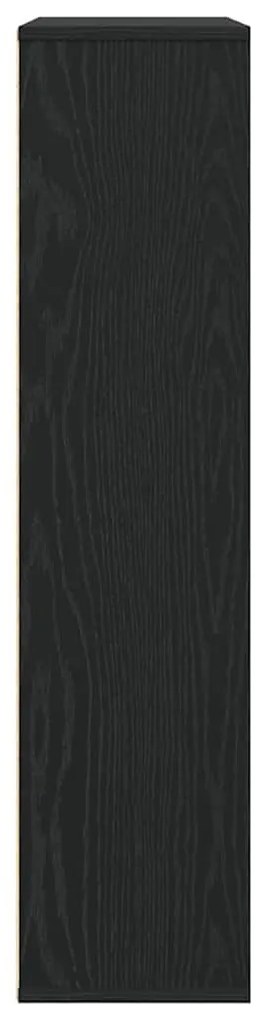 Könyvespolc fekete tölgy 89x24x101,5 cm Gépesített fa