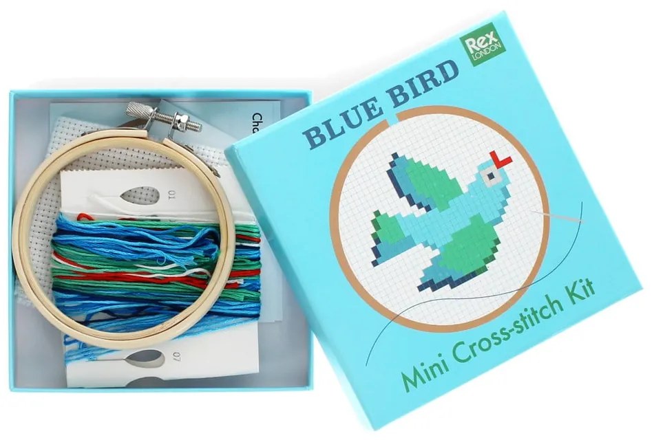 Kreatív készlet Cross-stitch Kit Blue Bird – Rex London
