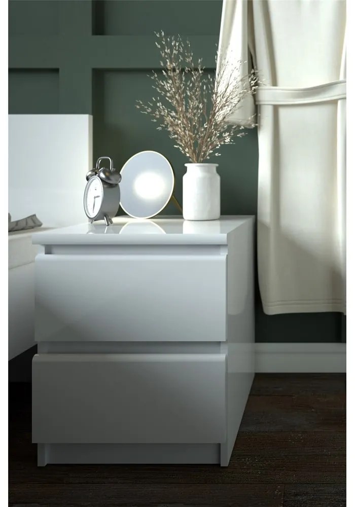 Fehér éjjeliszekrény Naia - Tvilum