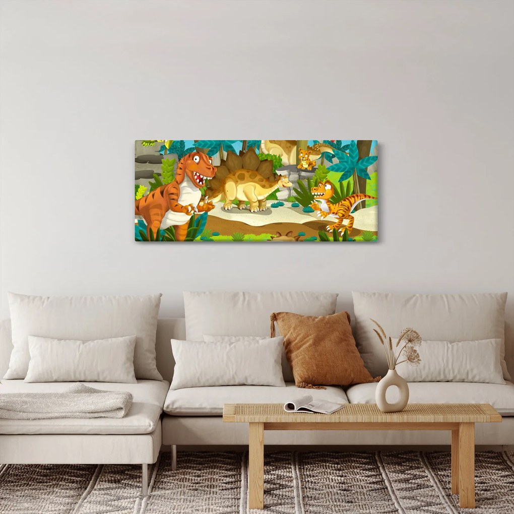 Kép - dinoszaurusz (120x50 cm)