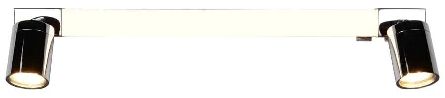 Fényes ezüstszínű LED fali lámpa Enrico – Trio