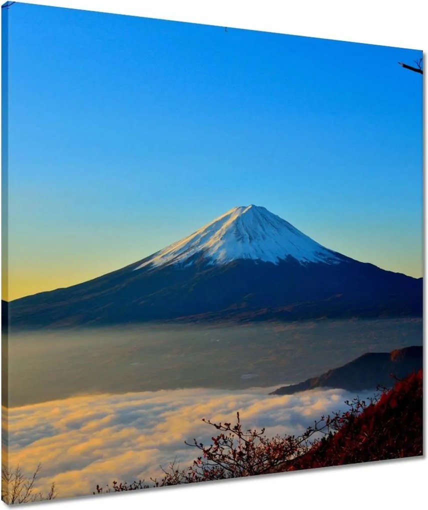 Vászonkép 60x60 Hegy Köd Tájkép Látvány