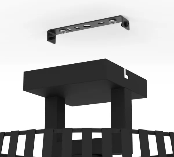 Eglo 390001 - Mennyezeti lámpa BOGOTA 1xE27/40W/230V fekete