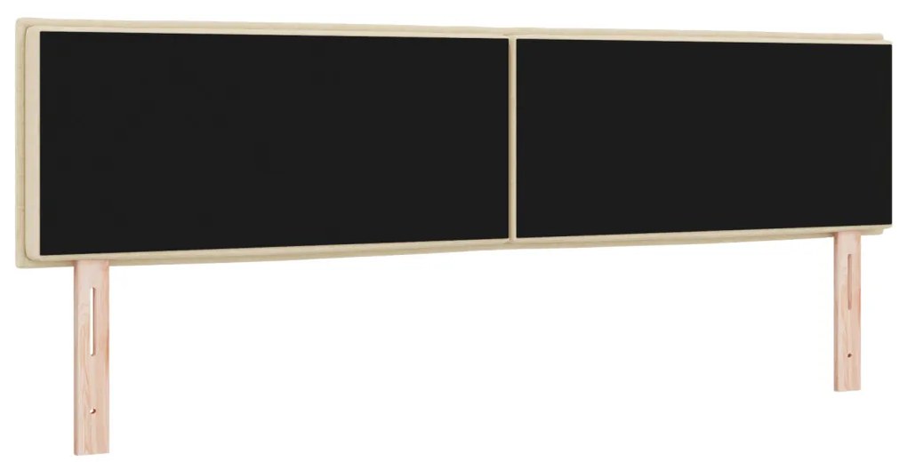 LED ágytámla LED -es lámpákkal Krém 180 cm Poliészter