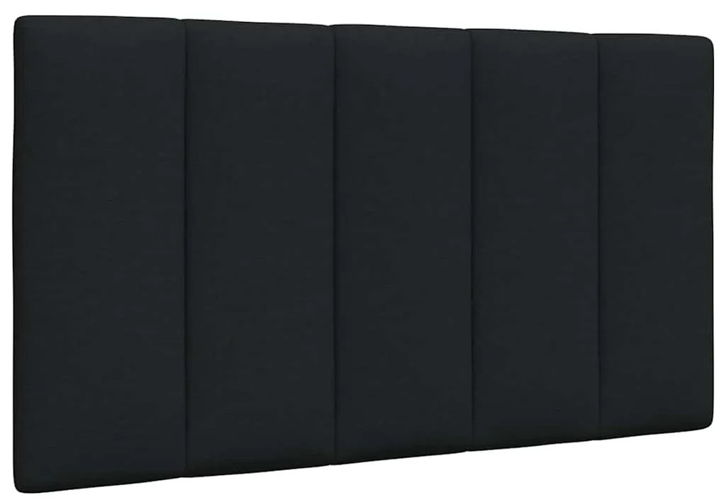fekete szövet fejtámla párna 80 cm