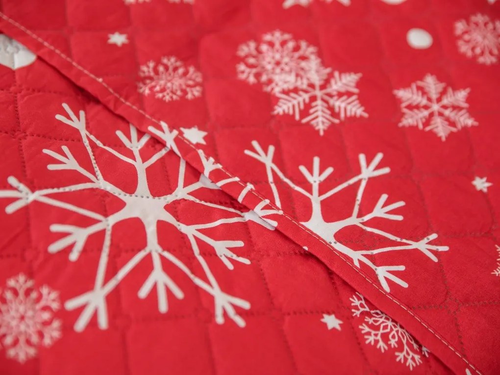 Ágytakaró SNOWFALL piros Méret: 170 x 210 cm