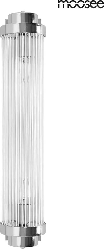 KING HOME MSE010100362 COLOUMN Kristály Fali Lámpa Ezüst, Átlátszó E14 IP20