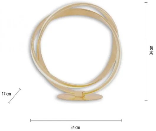 Paul Neuhaus 4531-12 - LED Dimmelhető asztali lámpa MELINDA LED/18W/230V arany