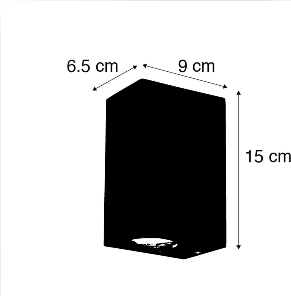 4 db-os készlet okos fali lámpa rozsdabarna IP44 2 GU10-es izzóval - Baleno