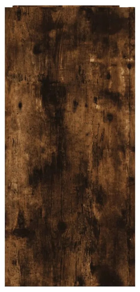 füstös tölgy színű szerelt fa tálalószekrény 100 x 35 x 75 cm
