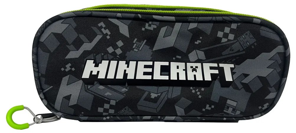 Minecraft Camo Terra 2 rekeszes tolltartó 23,5 cm