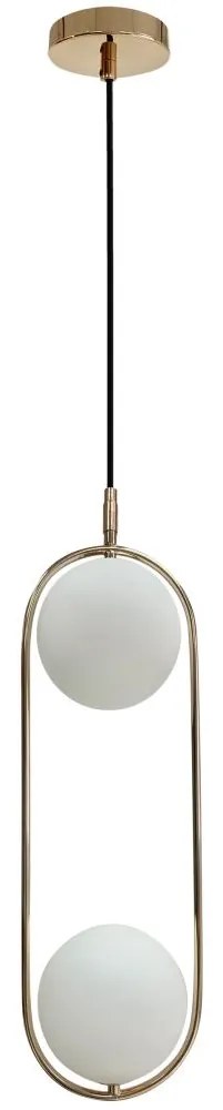 Csillár zsinóron CORDEL 2xG9/28W/230V arany