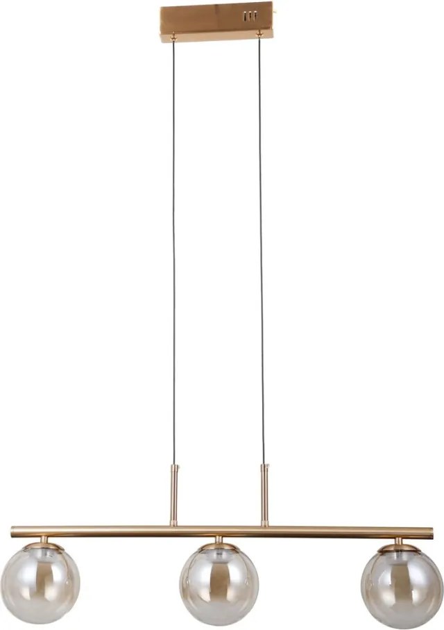 ITALUX PND-34381-3-HBR VELADA Többágú Függesztett Lámpa Borostyán, Arany LED IP20