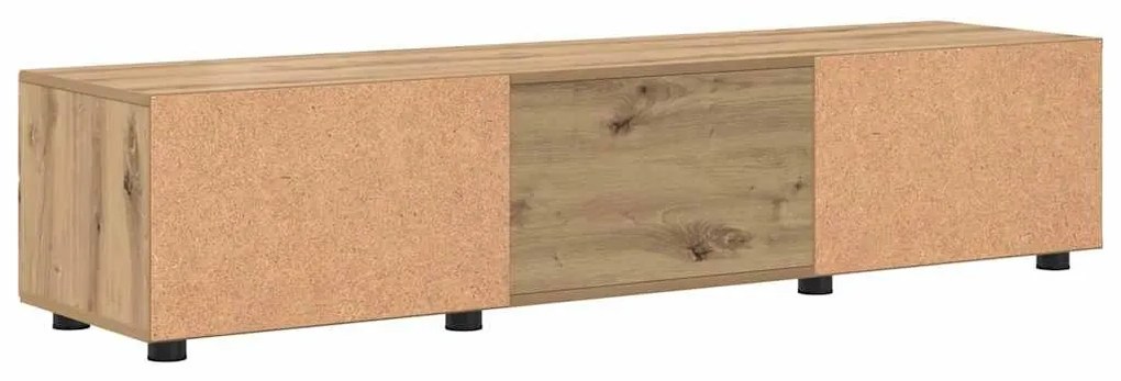 TV szekrény fiókkal kézműves tölgy 150 x 39 x 30 cm Faanyag