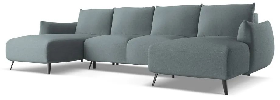 Világoskék sarokkanapé Malie – Makamii