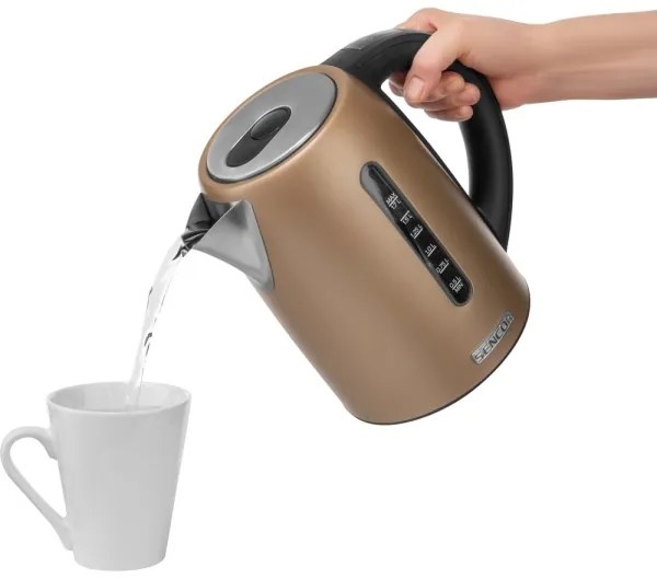 Sencor gyorsforraló termosztáttal 1,7 l 2150W/230V barna
