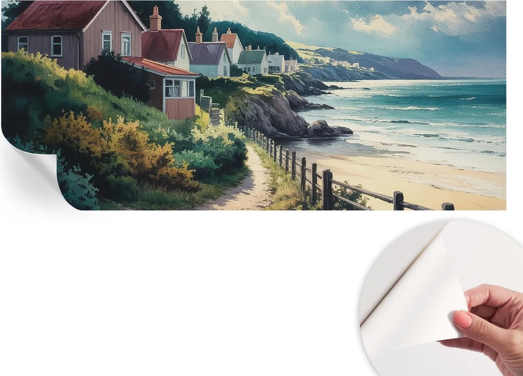 Dekoratív öntapadós fotótapéta Hálószobába Sziklaházak 250x104 cm