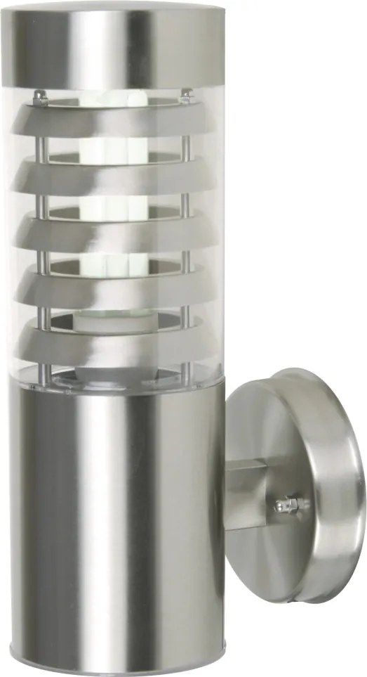 NOVOLUX 117C-G05X1A-30 GALERNA Modern Kültéri Fali Lámpa Fehér, Átlátszó, Ezüst E27 IP44