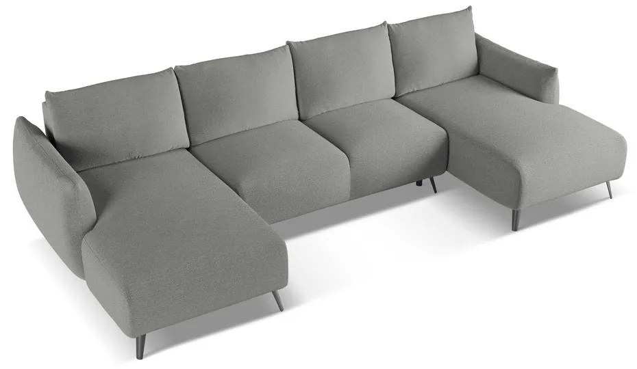 Világosszürke sarokkanapé Malie – Makamii