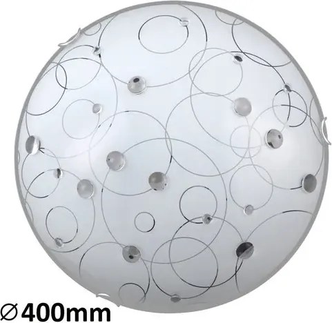 Rabalux beltéri mennyezeti lámpa e27 2x60w fehér mintás jolly