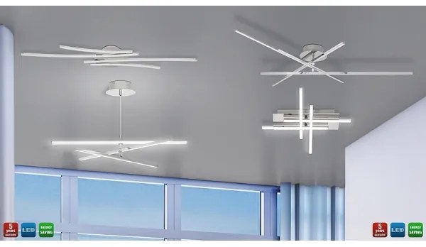 Rabalux 2480 - LED Csillár MEREDITH LED/18W/230V