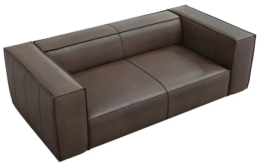 Barna bőr kanapé 212 cm Madame – Windsor & Co Sofas