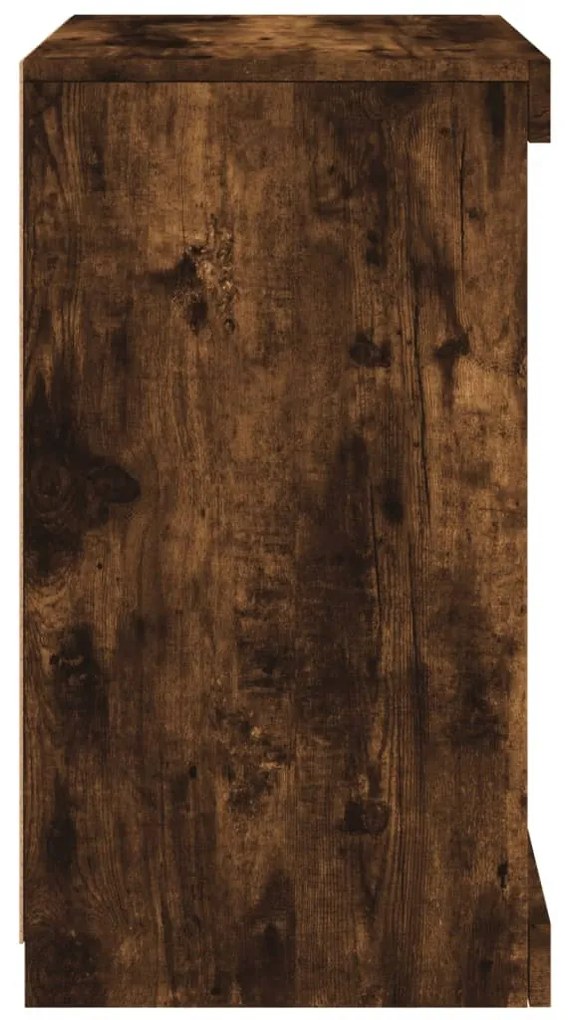 füstös tölgy színű tálalószekrény LED-ekkel 41 x 37 x 67 cm