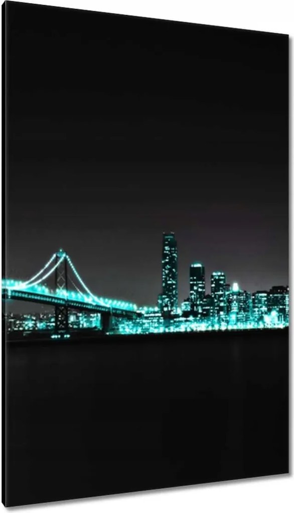 Vászonkép 80x120 Türkiz fények