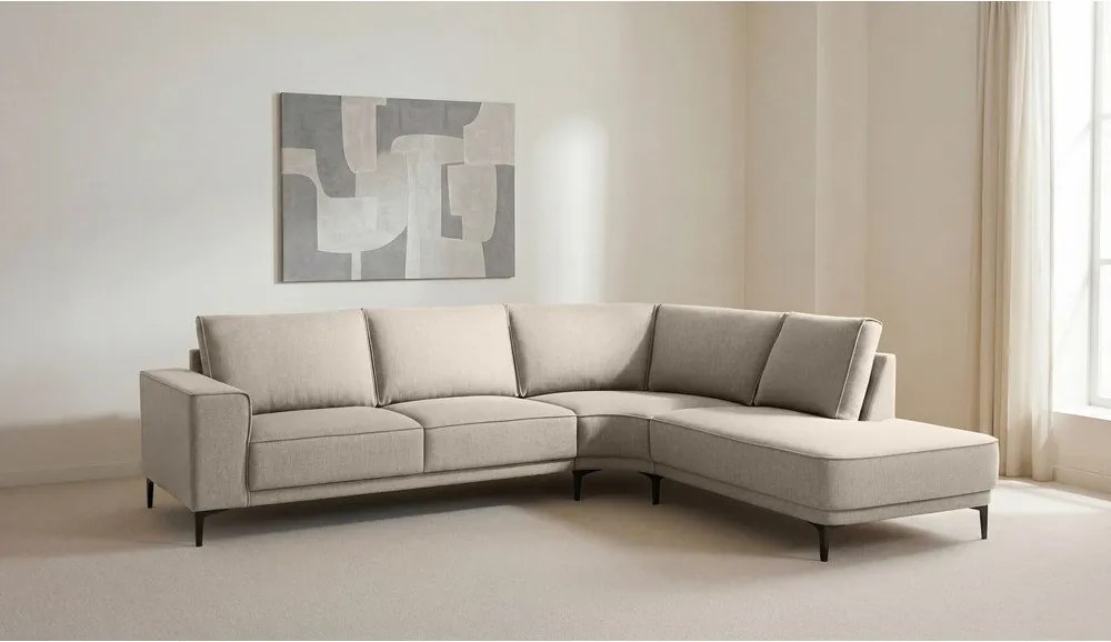 Bézs sarokkanapé (jobb oldali) Copenhagen – Scandic