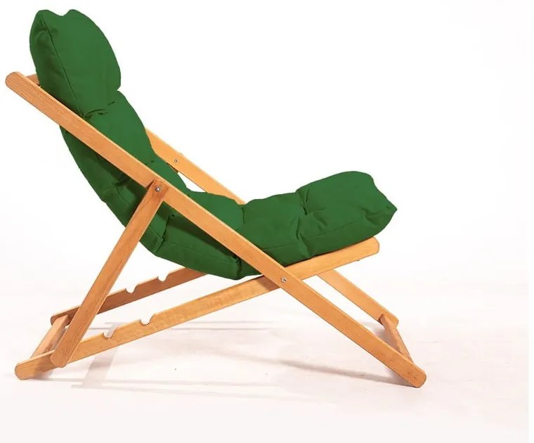 Zöld-natúr színű bükkfa kétszemélyes kerti lounge szett – Floriane Garden