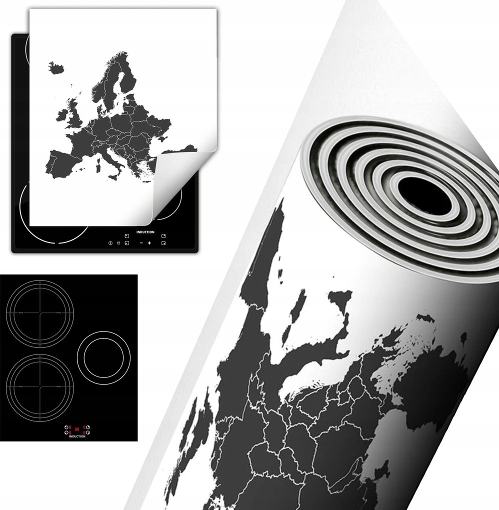 Tűzhelyvédő Szőnyeg Asztali Dekoráció 45x52 Fehér kártya