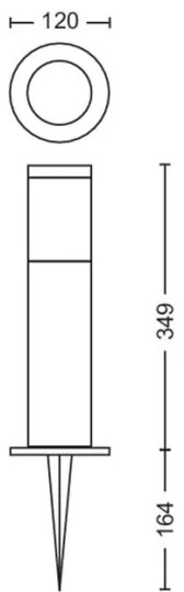 Philips - 3x LED kültéri lámpa UTRECHT GARDENLINK LED/24W/230V 2700K IP44