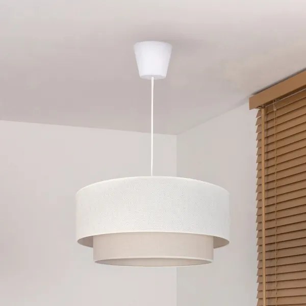 Brilagi - LED kábeles függőlámpa BOHO ECO 1xE27/10W/230V átmérő 40 cm krémszínű