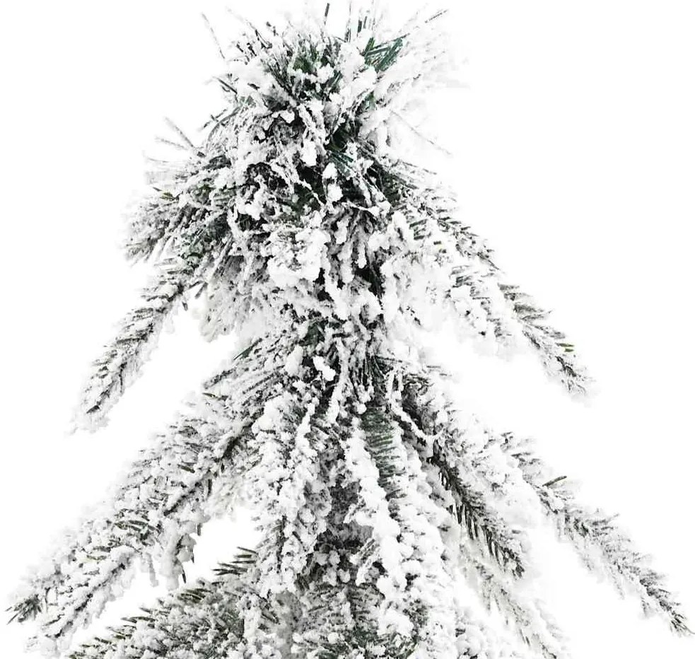 Karácsonyfa LED -es lámpákkal Fehér 180 cm PE