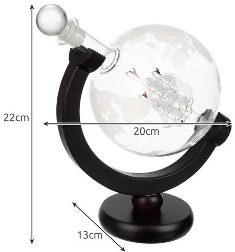 Whiskey dekanter pohárral - YBS001