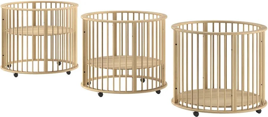 Natúr színű bükkfa járóka 90x90 cm Dino – Vipack