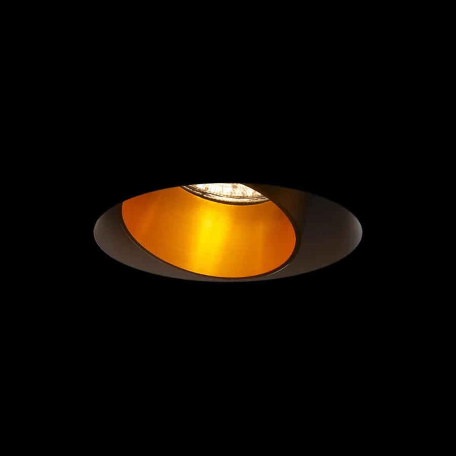 RENDL DAYTONA dönthető gipsz/szálcsiszolt sárgaréz 230V LED GU10 8W