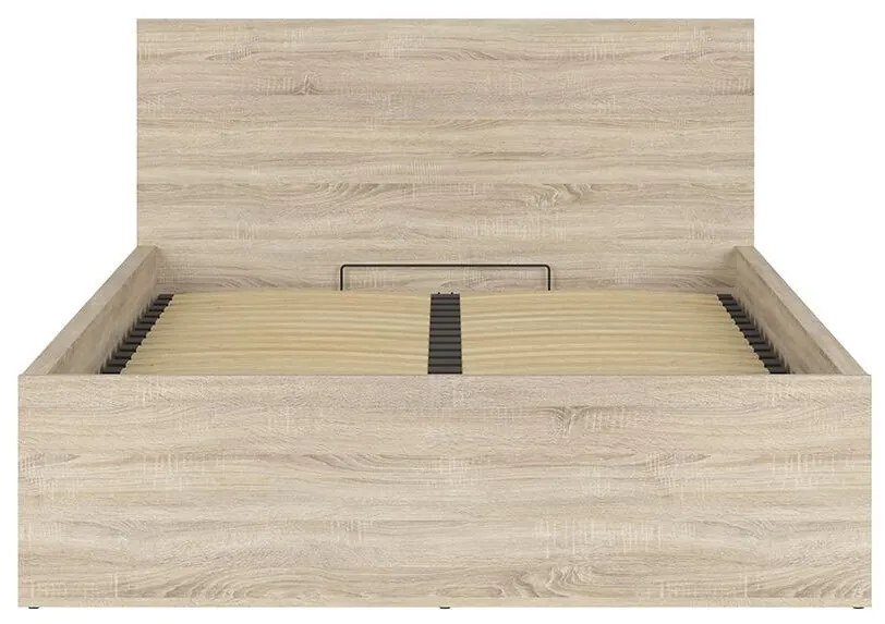 Franciaágy 140 cm Tetrix 8 (szonoma tölgy) (ágyráccsal) (tárolóhellyel). 1098489