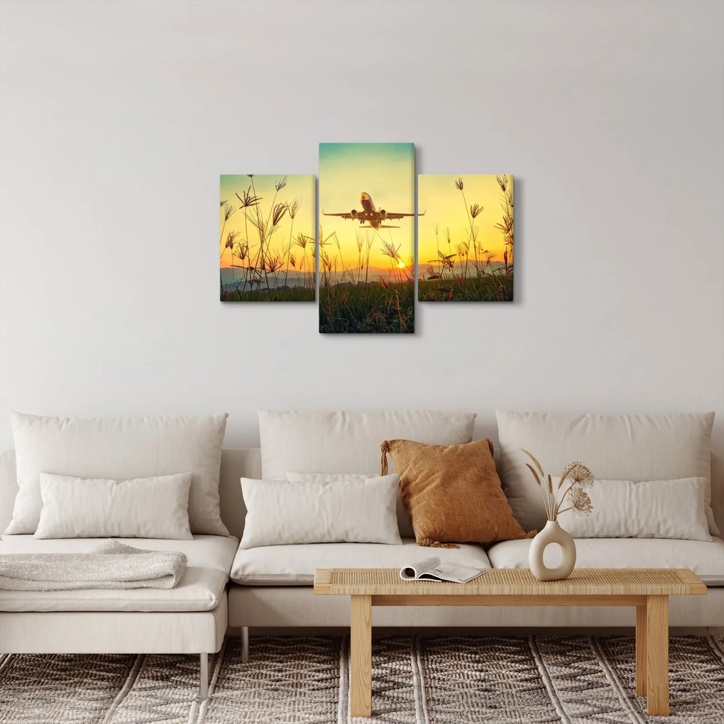 Kép a repülőgép felszállásáról (90x60 cm)