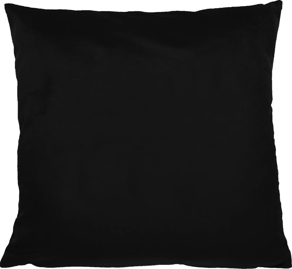 Dekoratív párnahuzat Klasszikus Sima Fekete 45x45 cm Moraj